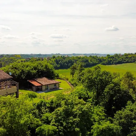Chalet Bordona Hillside Retreat - Panoramic With Pool Vignale Monferrato